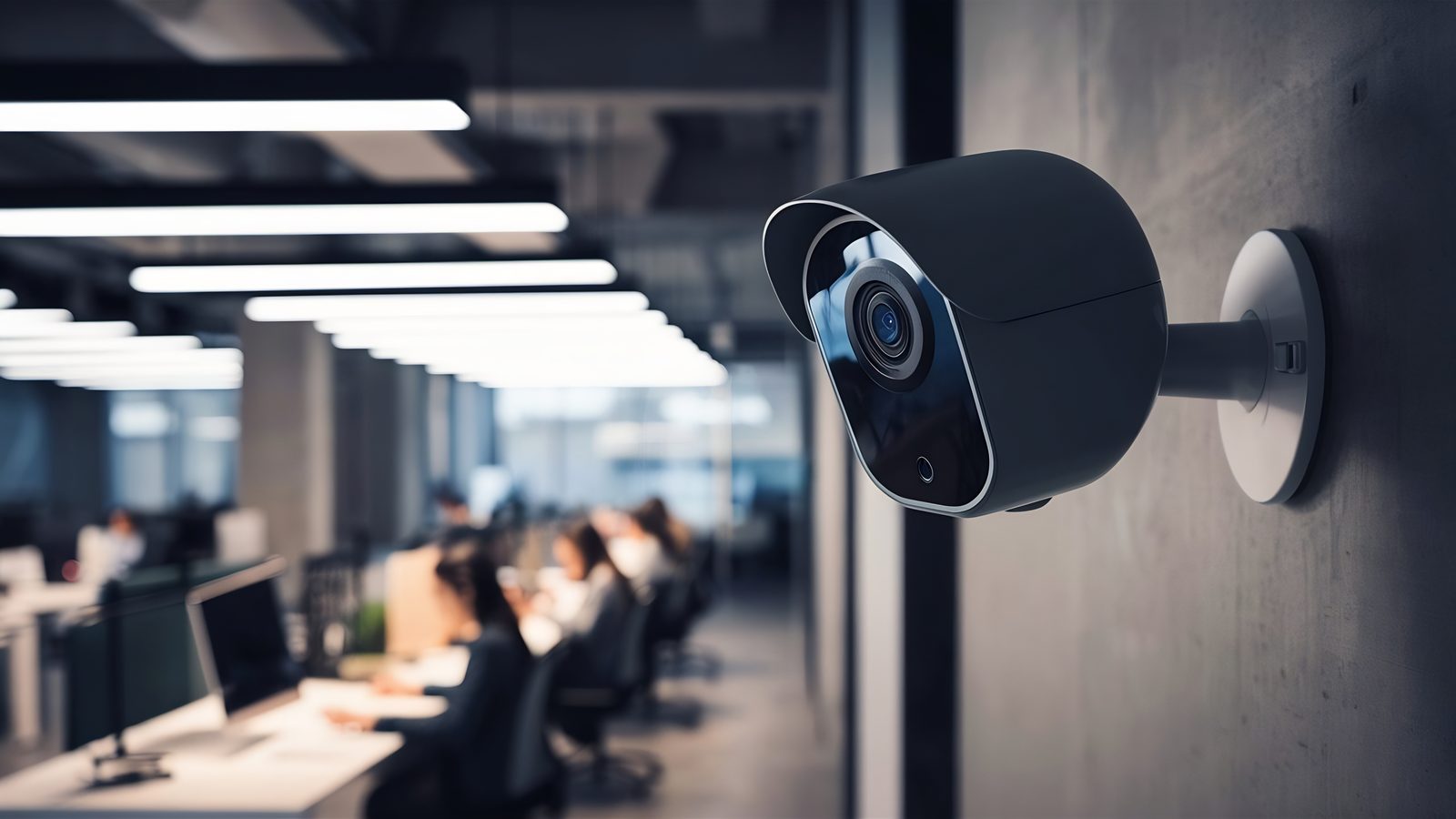 Cámara de seguridad en unas oficinas